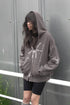 Mayte × Cycle ECHO STAR WASHED ZIP-UP HOODIE -BROWN-